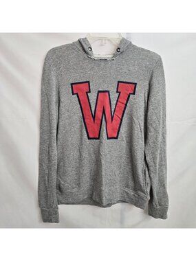 Papaya Gray W Pullover Hoodie Women's Size Medium Distressed Y2K